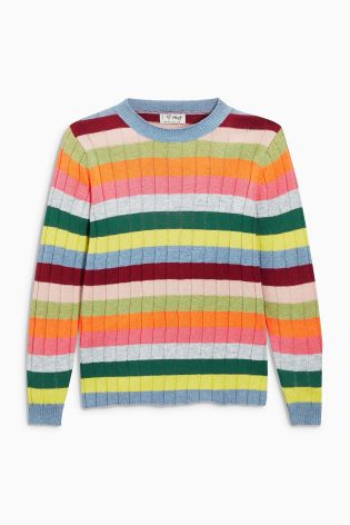 Multi Bright Crew Neck Sweater (3-16yrs)